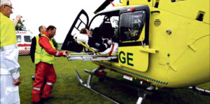 Helikopterordning reducerer transporttiden for blodprop-patienter