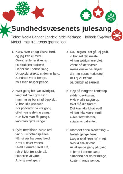 Sundhedsvæsenets julesang