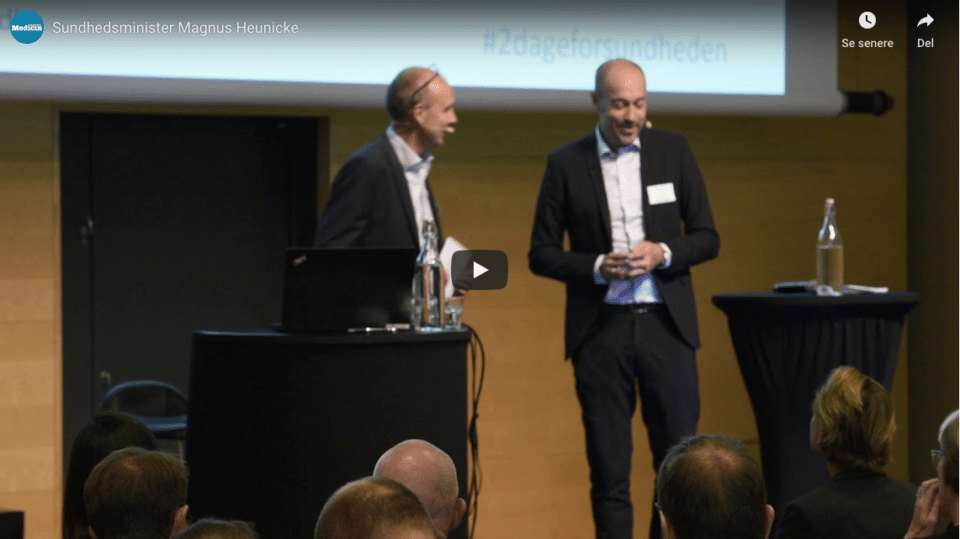 VIDEO: Se og hør, hvad sundhedsminister Magnus Heunicke sagde til '2 dage for sundheden'