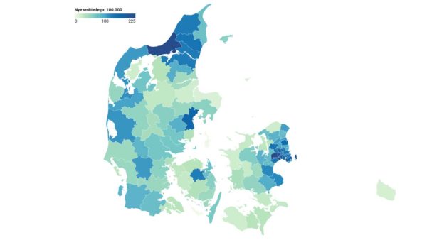 Så mange coronasmittede er der i din kommune